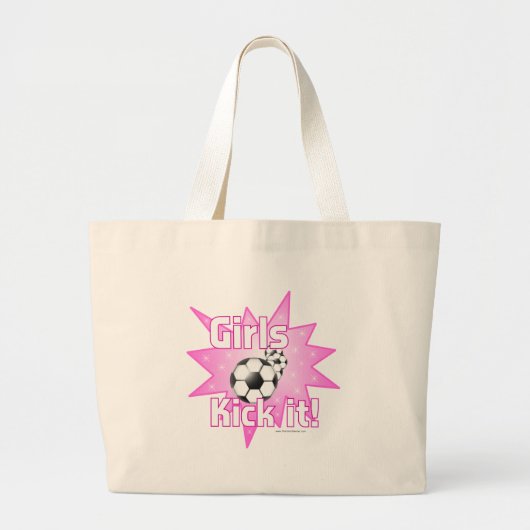 Girls Kick Grote Tote Bag (Voorkant)
