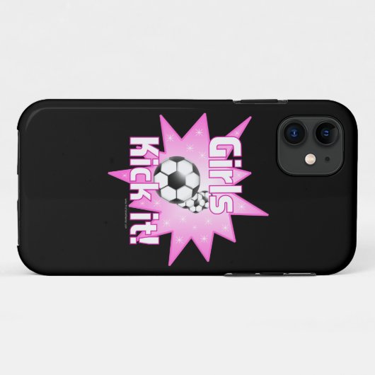 Girls Kick it Soccer Case-Mate iPhone Case (Achterkant (horizontaal))