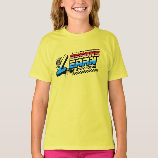 GIRLS/KIDS FOCUS LESSONS LEARN T SHIRT (Voorkant)