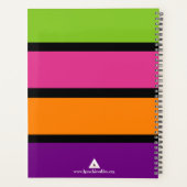 Girl's kleurrijke streep planner (Achterkant)