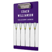 Girls Lacrosse Coach Klembord (Links)