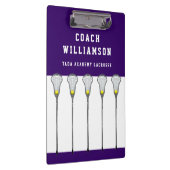 Girls Lacrosse Coach Klembord (Rechts)