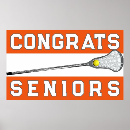 Girls Lacrosse Congrats Poster (Voorkant)