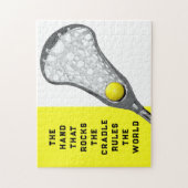 Girls Lacrosse Gift Legpuzzel (Verticaal)