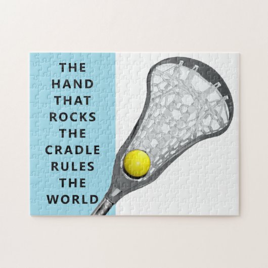 Girls Lacrosse Gift Legpuzzel (Horizontaal)