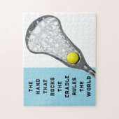 Girls Lacrosse Gift Legpuzzel (Verticaal)