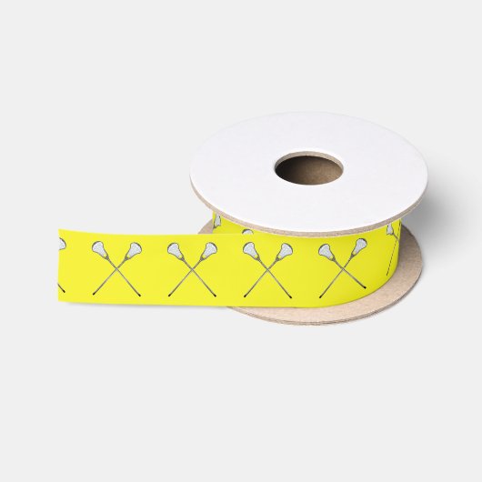 Girls Lacrosse Gift Satijnen Lint (Spoel)