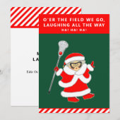 Girls Lacrosse-kerstkaarten Feestdagenkaart (Voorkant / Achterkant)