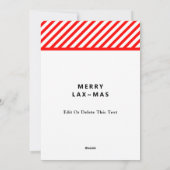 Girls Lacrosse-kerstkaarten Feestdagenkaart (Achterkant)