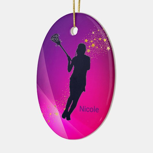 Girls Lacrosse Ornament (Links)