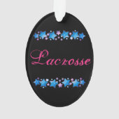 Girls Lacrosse Ornament (achterkant)
