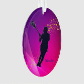 Girls Lacrosse Ornament (voorkant)