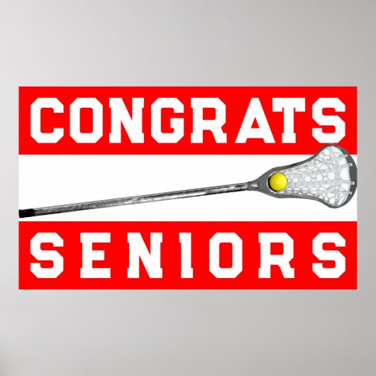 Girls Lacrosse Senior Night Poster (Voorkant)