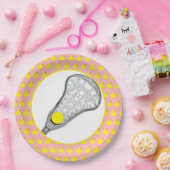 Girls Lacrosse Team Red Papieren Bordje (Feest)