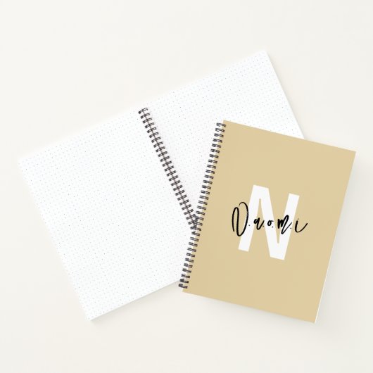Girls’ Light Beige "Naomi" Notebook – Spiral Notitieboek (Binnen)