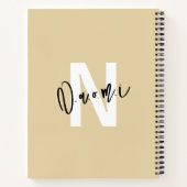 Girls’ Light Beige "Naomi" Notebook – Spiral Notitieboek (Achterkant)