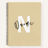 Girls’ Light Beige "Naomi" Notebook – Spiral Notitieboek (Voorkant)