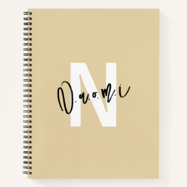 Girls’ Light Beige "Naomi" Notebook – Spiral Notitieboek
