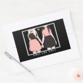 girls like girls rechthoekige sticker (Envelop)
