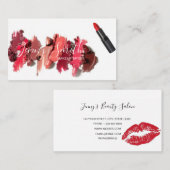 Girls Lipstick Visitekaartje (Voorkant / Achterkant)