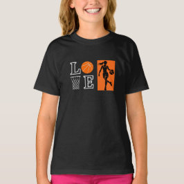 Girls Love Basketball, Basketball Player         T-shirt