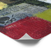 Girls Love Cosmos & Red Shoes van Dan Robertson Poster (Hoek)