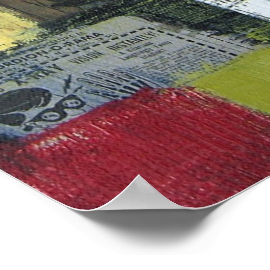 Girls Love Cosmos & Red Shoes van Dan Robertson Poster (Hoek)