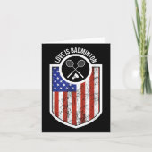Girls Love is badminton sportspeler geschenken USA Kaart (Voorkant)