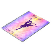 Girls Love of Dance Ballerina Notitieboek (Linkerzijde)