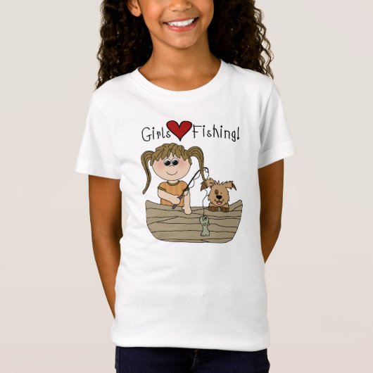 Girls Love Vist T-shirts en cadeautjes (Voorkant)