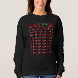 Girls Love Wales Voetballen Kinder Toddler Welsh F Trui
