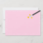 Girls Magic Show Birthday Party Invitations Kaart (Achterkant)