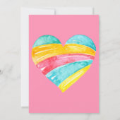 Girls Magical Unicorn Baby shower Kaart (Achterkant)