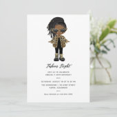 Girls Mode Night Party Kaart (Staand voorkant)