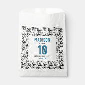 Girls Modern Black Gymnastics Kids 10th Birthday Bedankzakje (Voorkant)