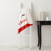 Girl's monogrammed Unicorn KerstmisSherpa Blanket Sherpa Deken (In situ)