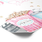 Girl's Movie Party Popcorn Teken Poster (Hoek)