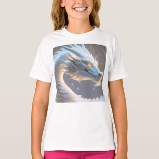 girls mystical white dragon t-shirt