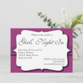 Girls ' nacht in uitnodiging (Staand voorkant)