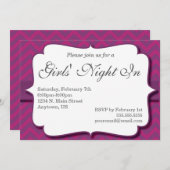 Girls ' nacht in uitnodiging (Voorkant / Achterkant)