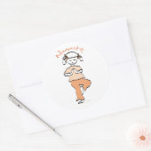 Girls Namaste Yoga Gear Ronde Sticker (Envelop)