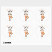 Girls Namaste Yoga Gear Ronde Sticker (Vel)