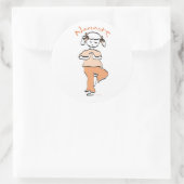 Girls Namaste Yoga Gear Ronde Sticker (Tas)