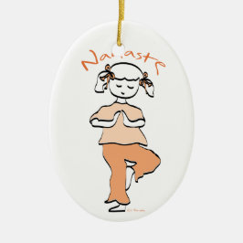 Girls Namaste Yoga Ornament