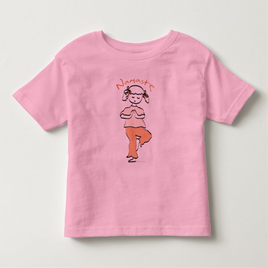 Girls Namaste Yoga Tee Shirt (Voorkant)