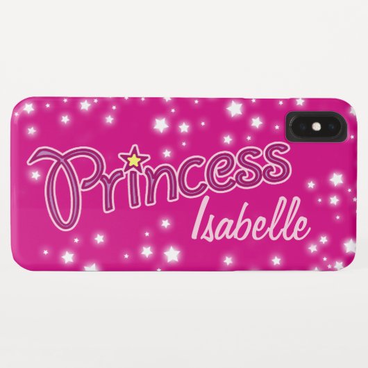 Girls named princess star graphic Case-Mate iPhone case (Achterkant (horizontaal))