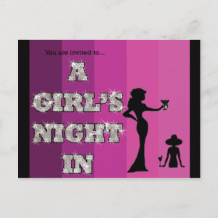 Girls Night - Briefkaart Invitation