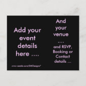 Girls Night - Briefkaart Invitation (Achterkant)