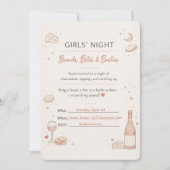 Girls’ Night Charcuterie Party Invitation Kaart (Voorkant)