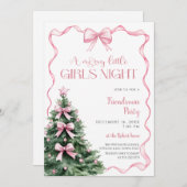 Girls Night Christmas Party Kaart (Voorkant / Achterkant)